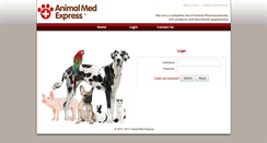 Desktop Screenshot of animalmedexpress.com