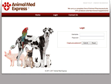 Tablet Screenshot of animalmedexpress.com